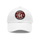 Leather Patch Dad Hat — Embossed RM REUMAN Logo Baseball Cap