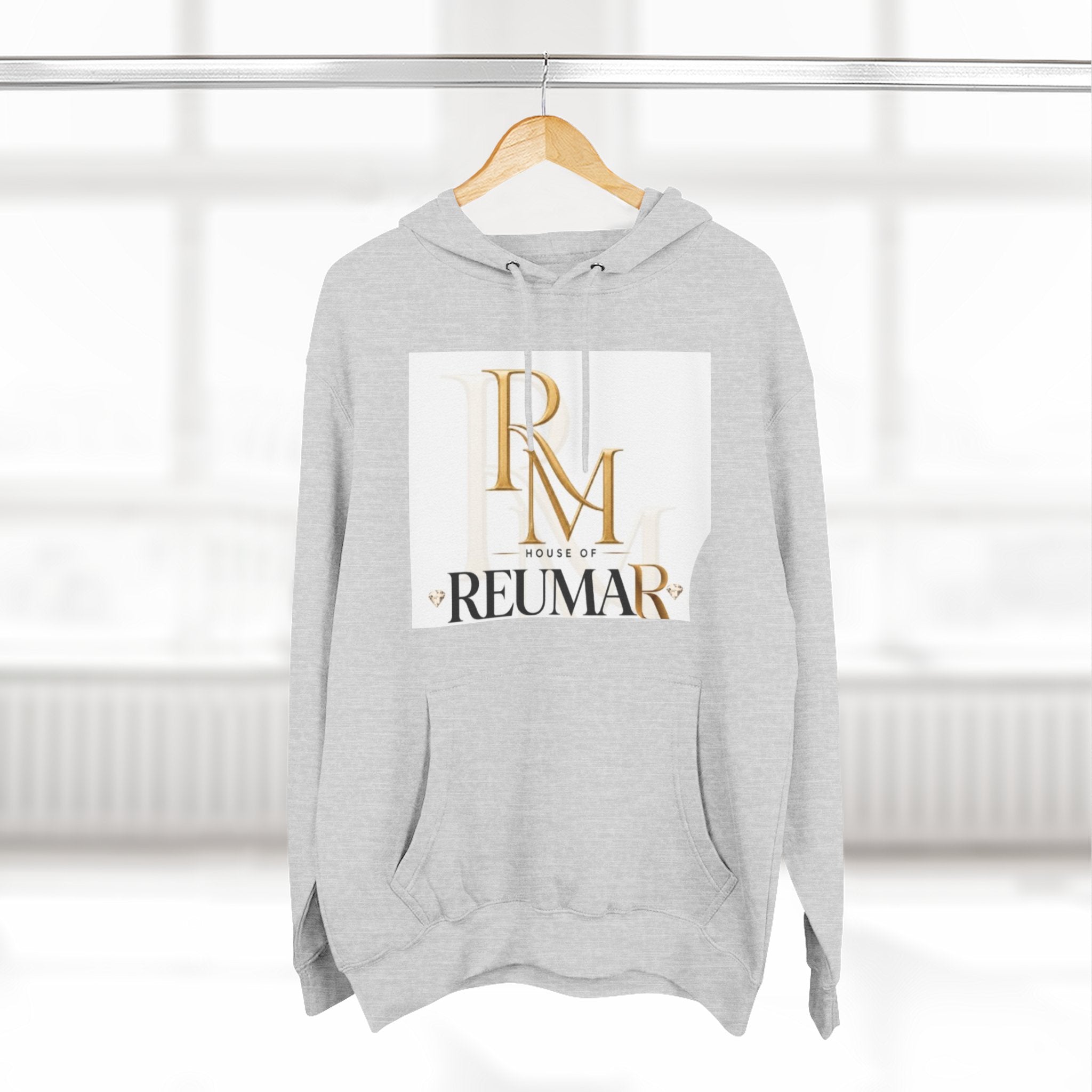 Art Lover Boutique Fleece Hoodie – 'House of Reumar' Designer Logo Pullover