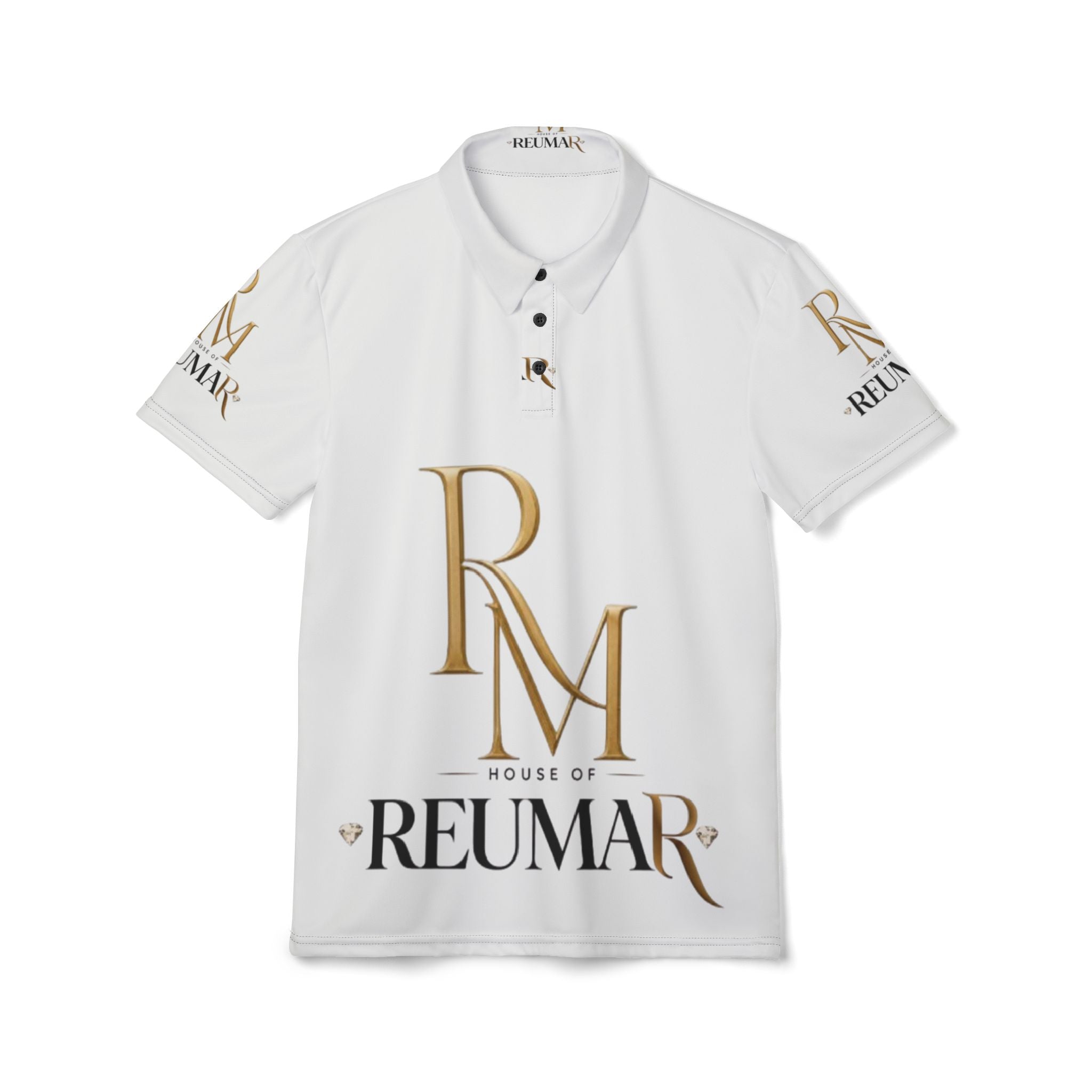House of Reumar Gold Logo Polo Shirt
