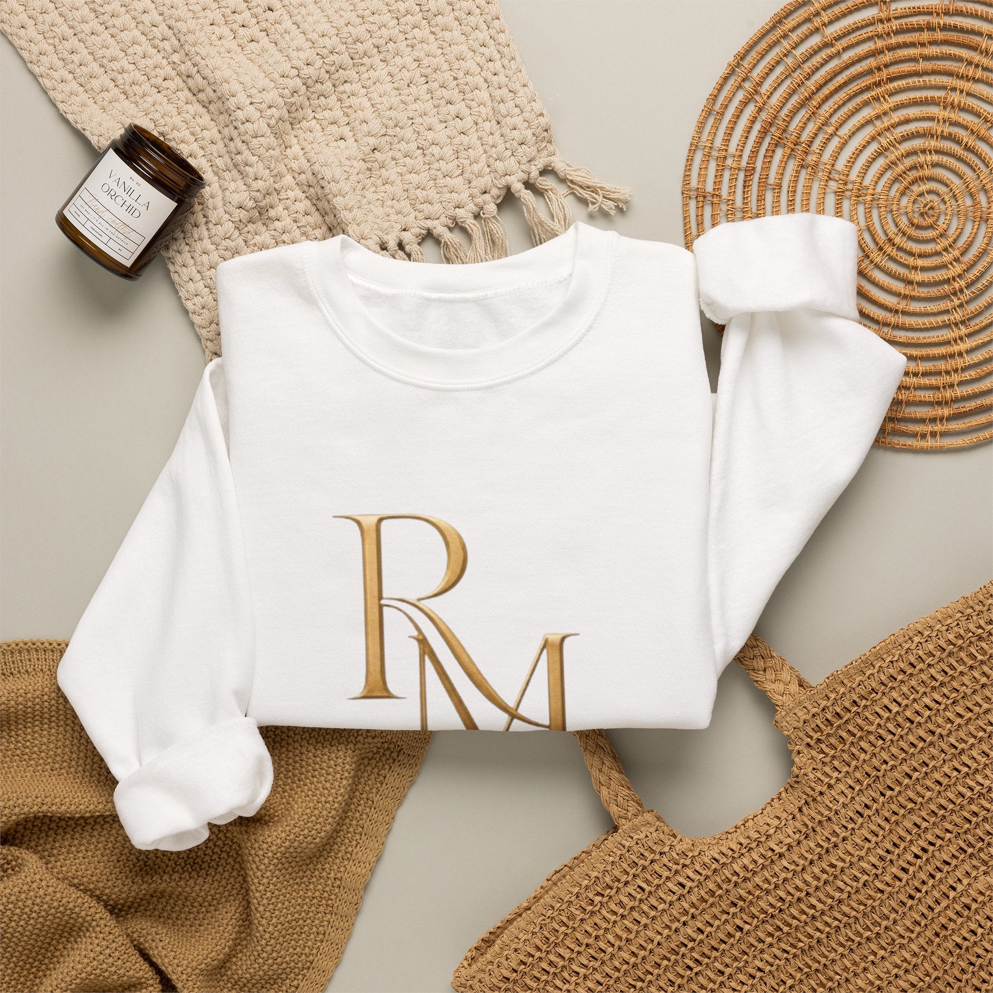 Crewneck Sweatshirt – Reumar Luxury Logo & "The Art of Refinement"