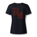 Women's V-Neck Tee — 'RM House of Reumar' Collegiate Graphic