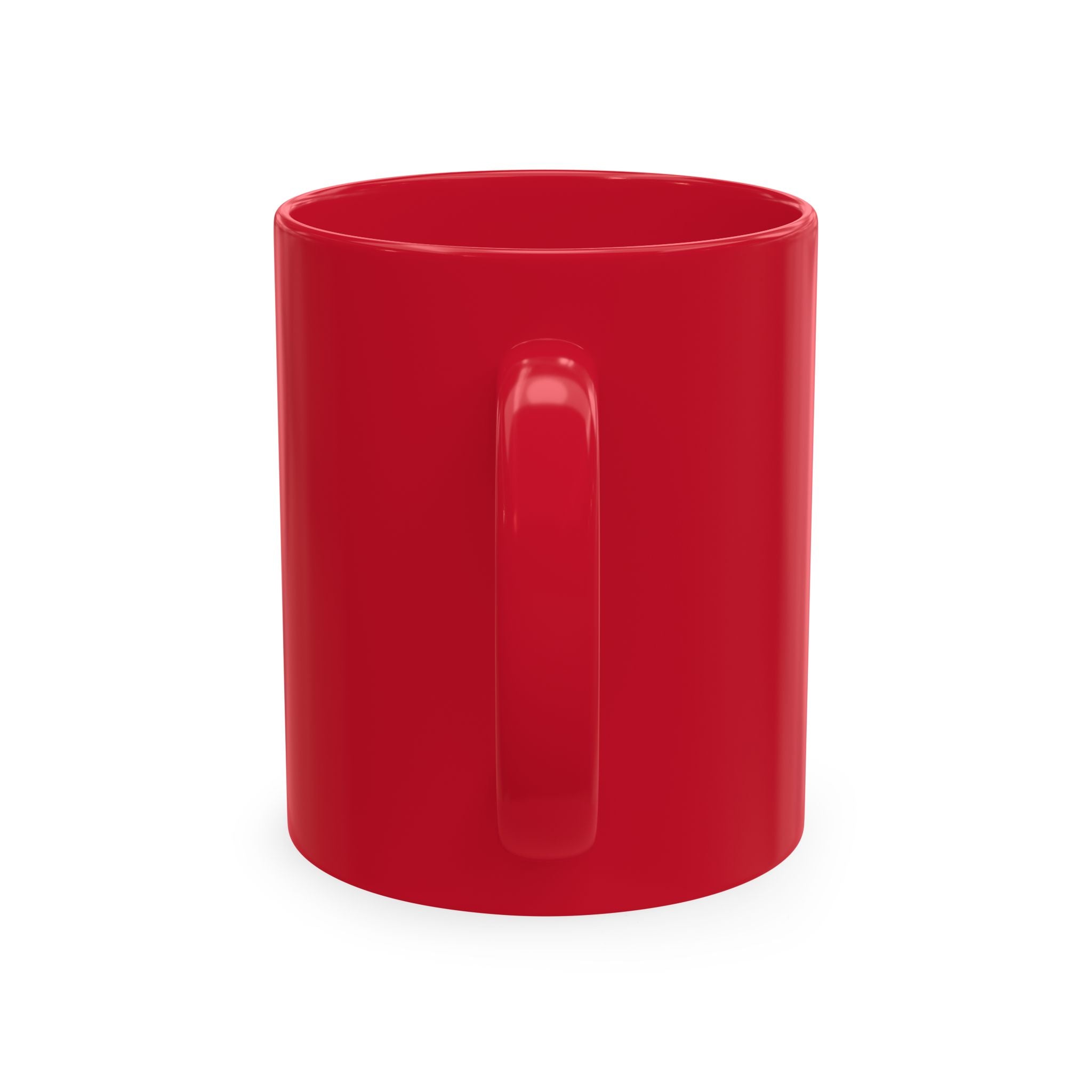 House of Reumar Beige Ceramic Mug — Gold Monogram Coffee Cup