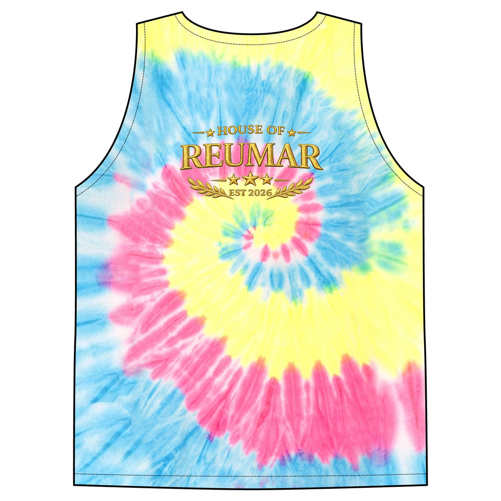 Tie-Dye Tank Top — "Endless Love" Graphic Spiral Vest