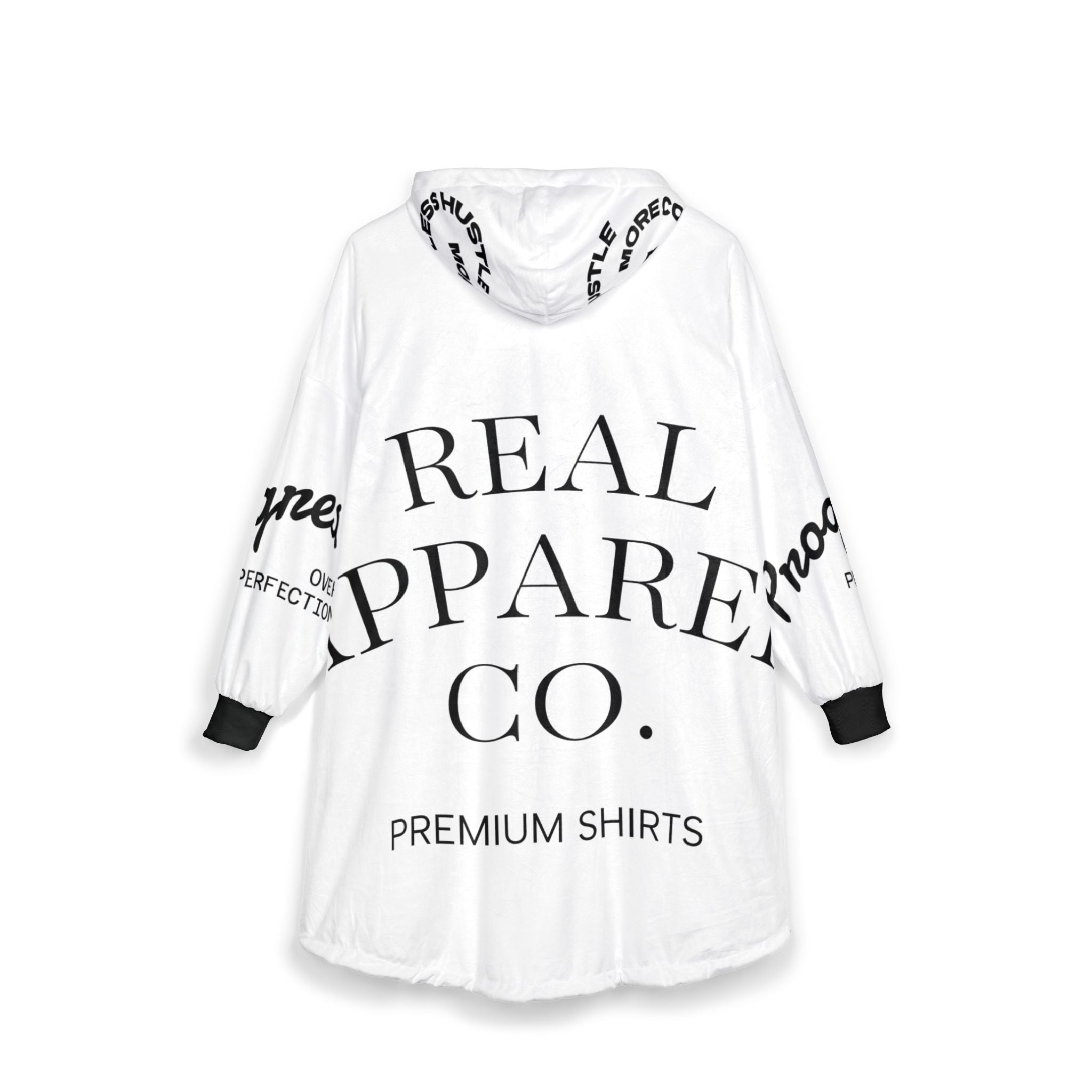 Hooded Blanket — Luxe 'House of Reumar' Logo Sherpa Hoodie Blanket