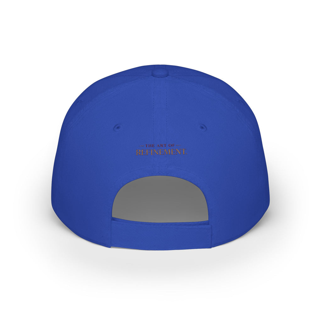 House of Reumar Red Low Profile Baseball Cap — Embroidered Logo Hat