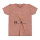 Youth Tee - Reumar Gold Monogram Front & 'art lover boutique' Back