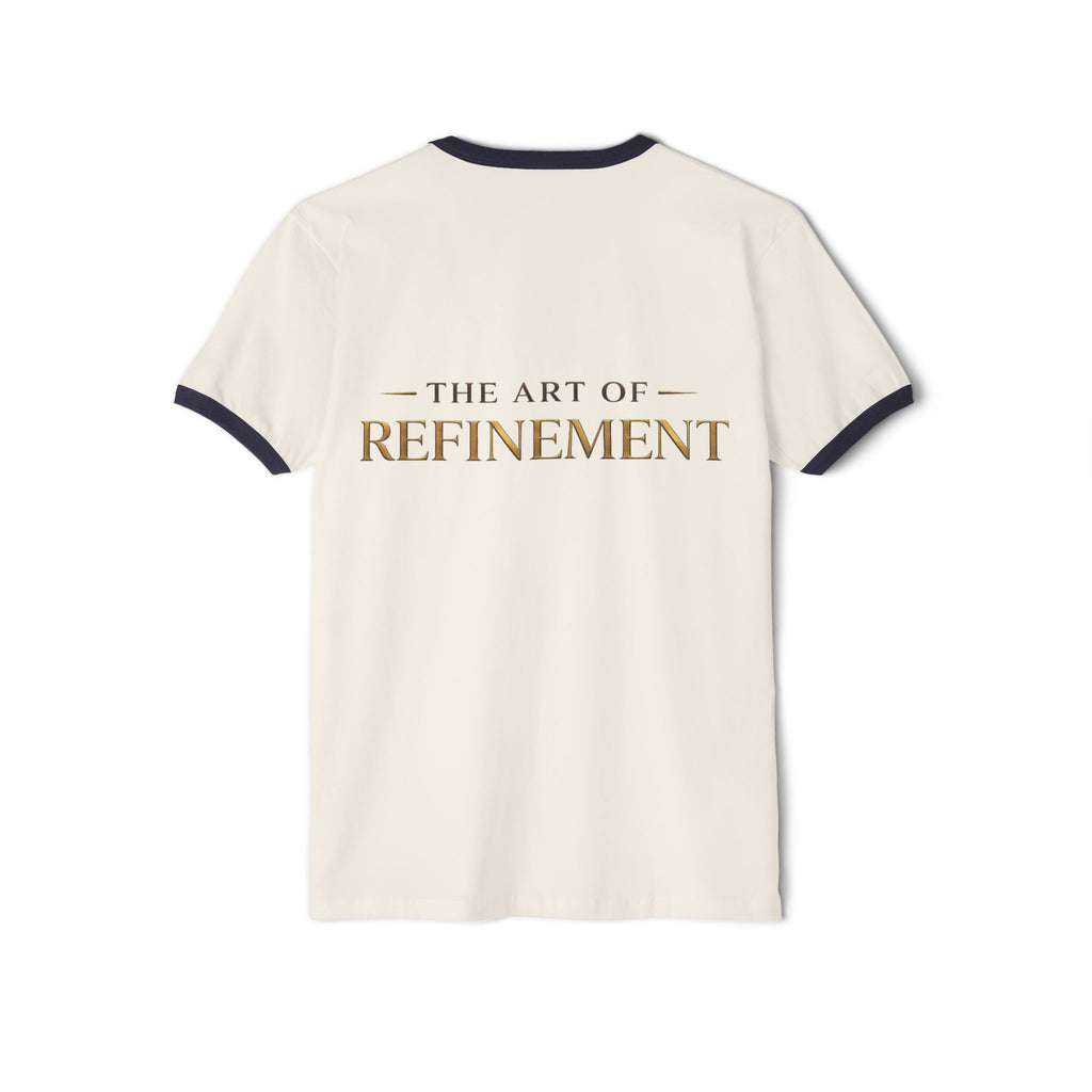 Reumar Gold Monogram Ringer T-Shirt — Vintage Racing Night Back Print