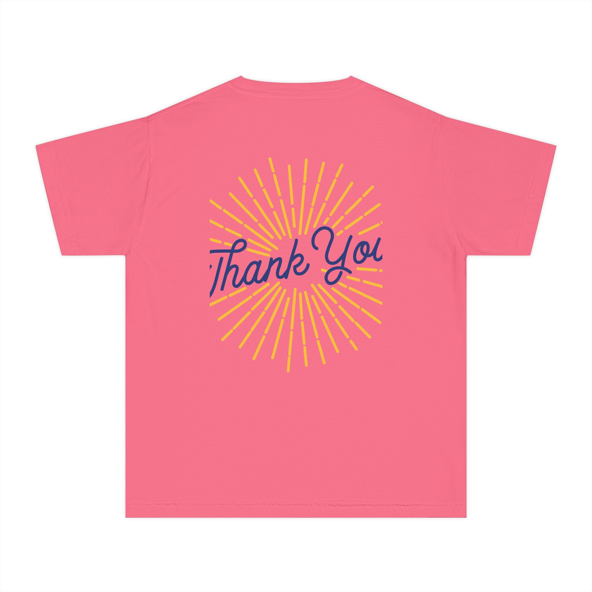 Youth Tee — Reumar Logo Front & "Thank You" Sunburst Back