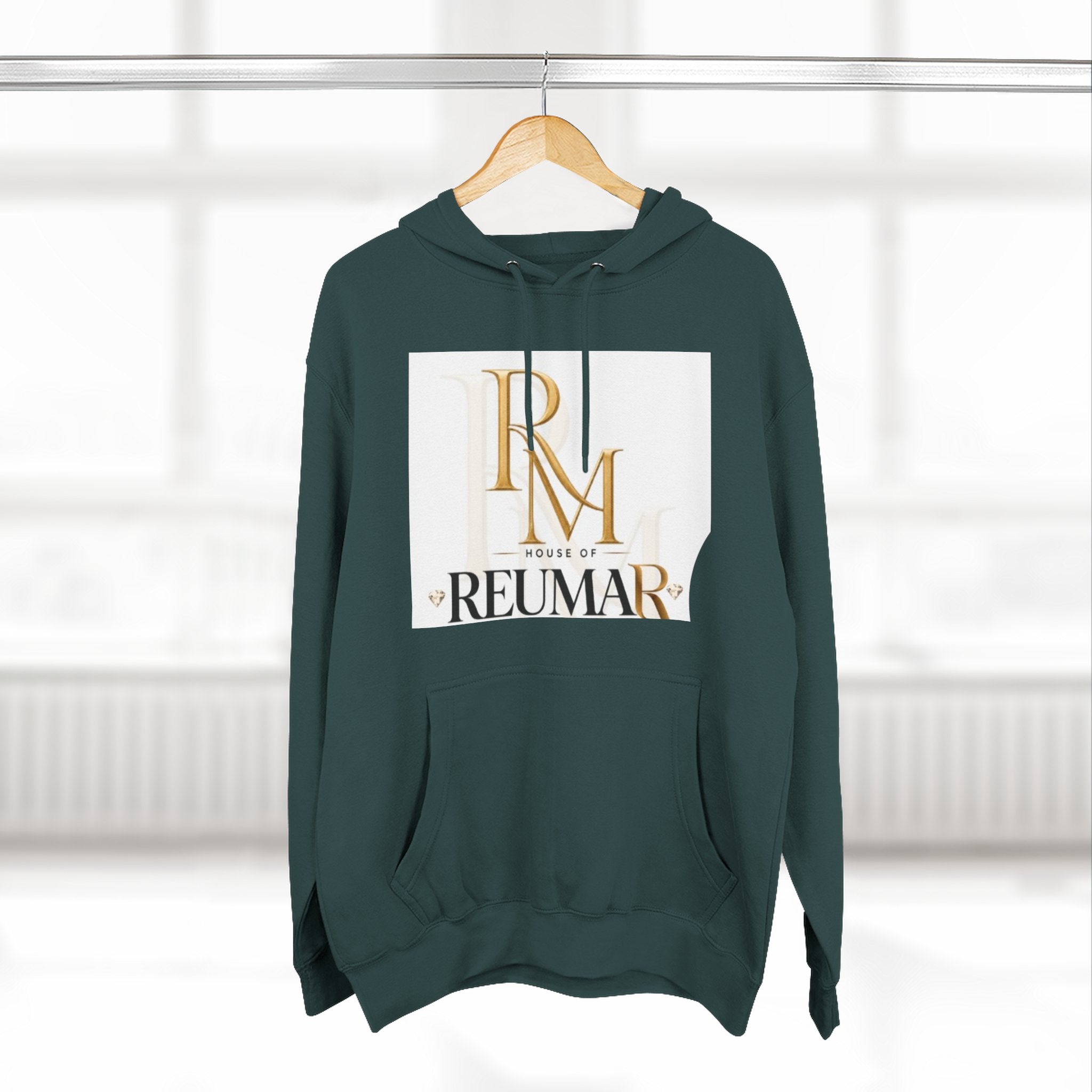 Art Lover Boutique Fleece Hoodie – 'House of Reumar' Designer Logo Pullover