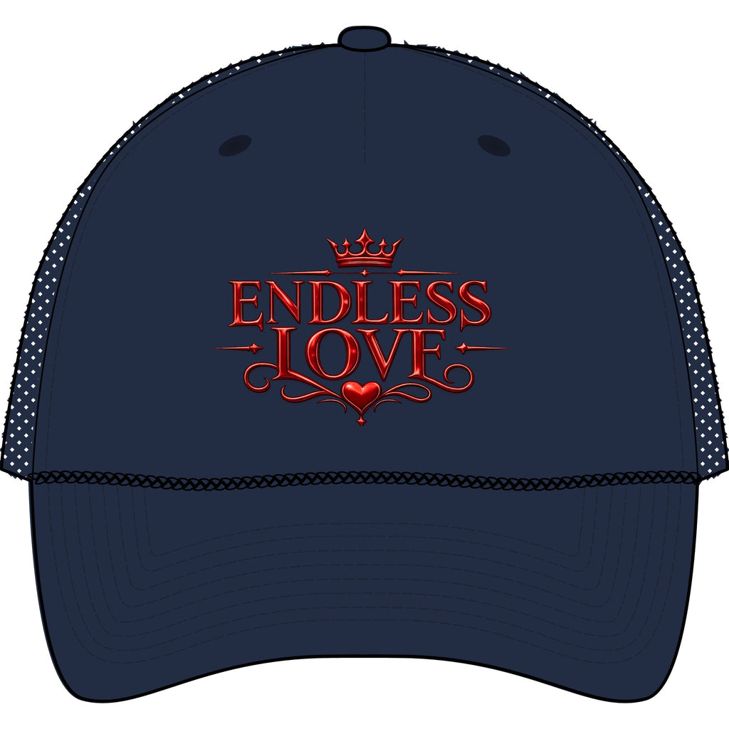 Endless Love Trucker Hat — Romantic Rope-Front Cap