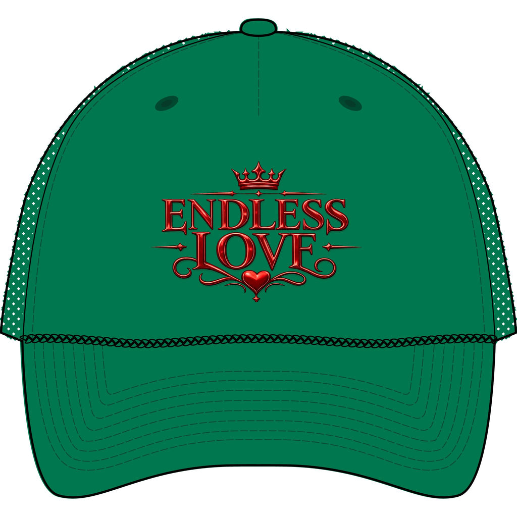 Endless Love Trucker Hat — Romantic Rope-Front Cap