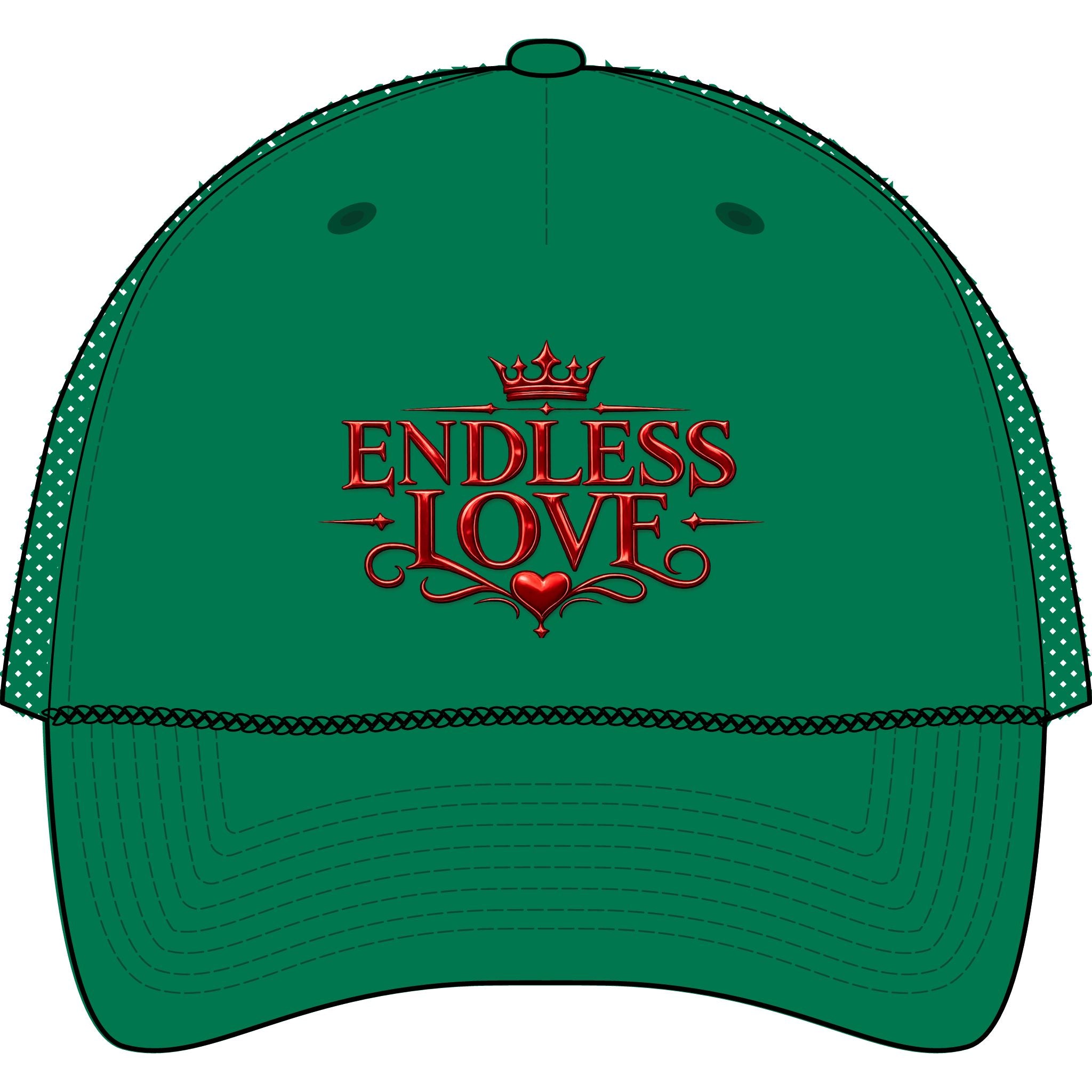 Endless Love Trucker Hat — Romantic Rope-Front Cap