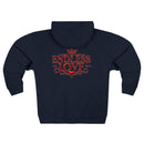 Endless Love Zip Hoodie - Romantic Crown Graphic Couples Pullover