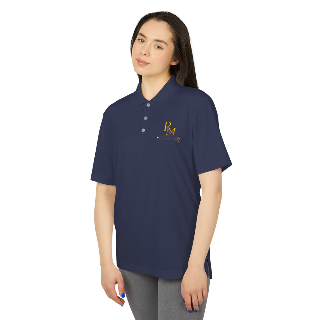 Performance Polo Shirt — RM Rose Mans Gold Logo