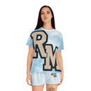 Soldier Scene Pajama Set — Women's Short Sleepwear with Leopard Shorts