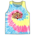 Tie-Dye Tank Top — "Endless Love" Graphic Spiral Vest