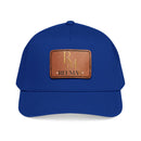 Leather Patch Baseball Cap - Monogram RM Reumay