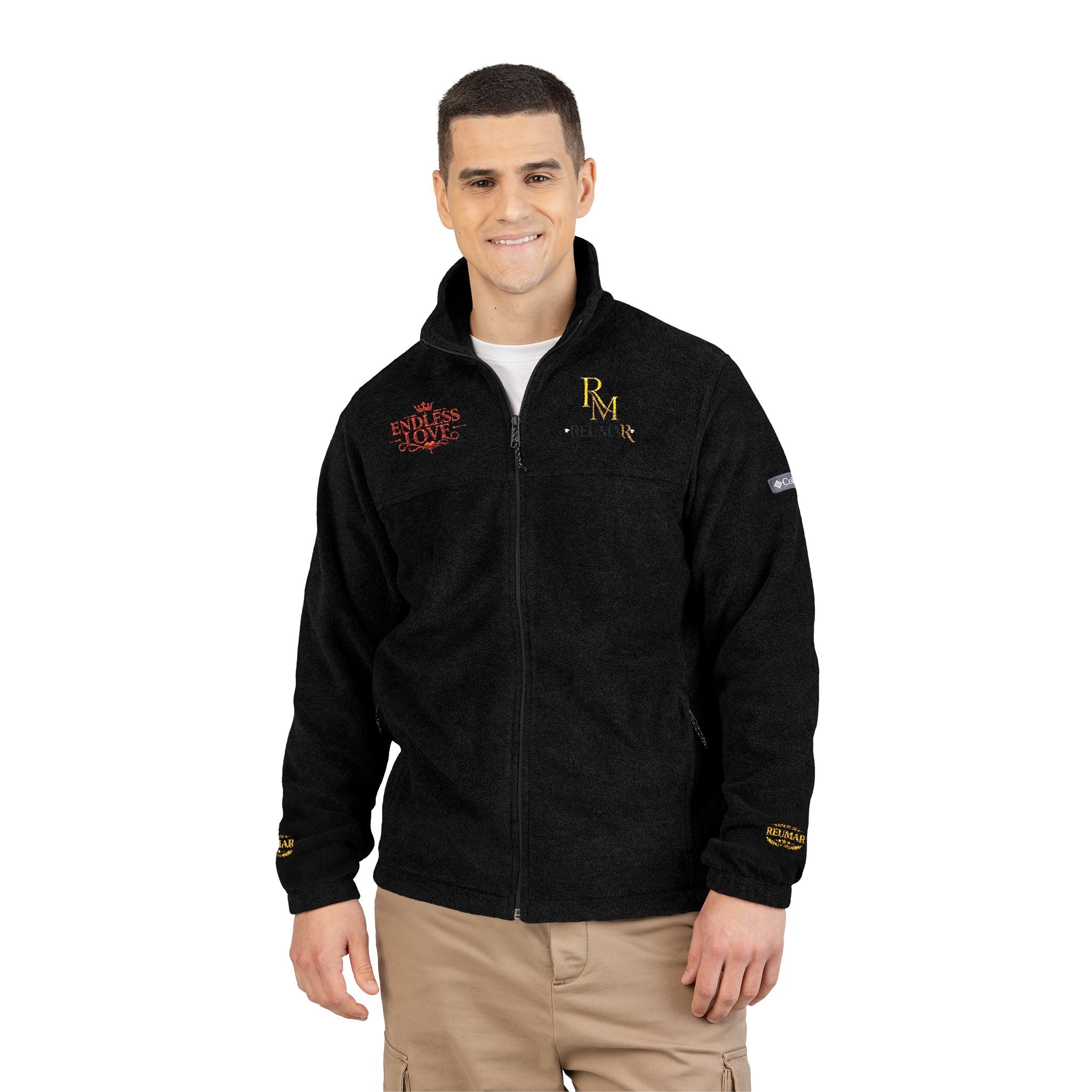 Embroidered RM Monogram Fleece Jacket