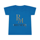 Toddler T-Shirt with Gold Monogram RM | Personalized Kids Tee