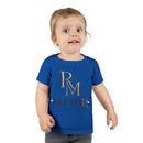Toddler T-Shirt with Gold Monogram RM | Personalized Kids Tee