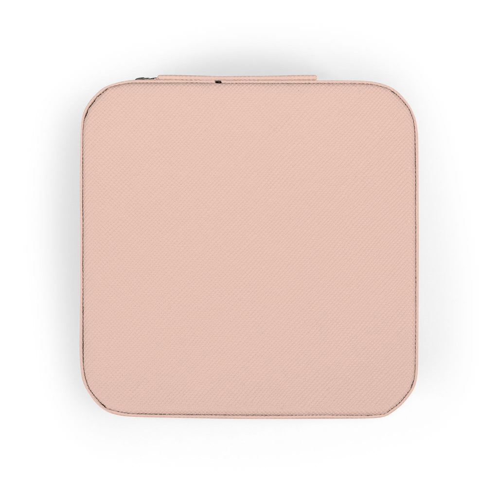 Travel Jewelry Case – Compact Pink Jewelry Organizer with Ring & Earring Compartments