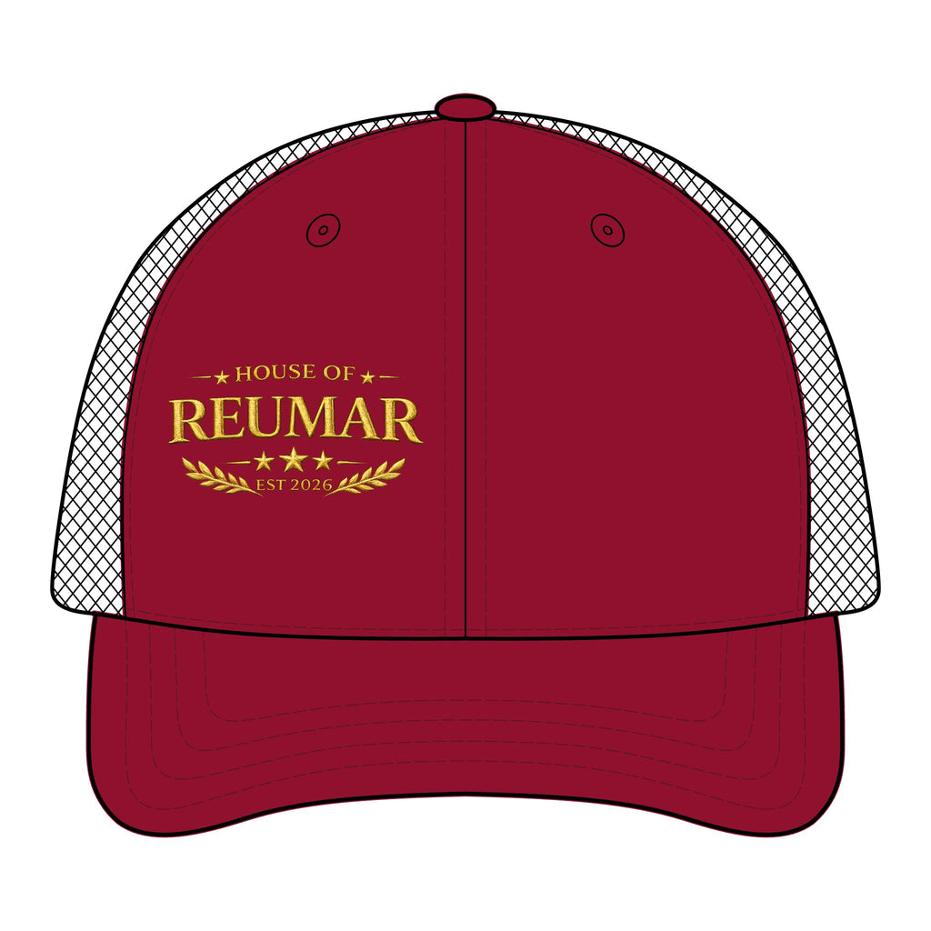 Trucker Hat — "House of Reumar" Embroidered Low Profile Mesh Cap