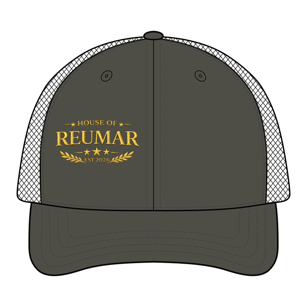 Trucker Hat — "House of Reumar" Embroidered Low Profile Mesh Cap