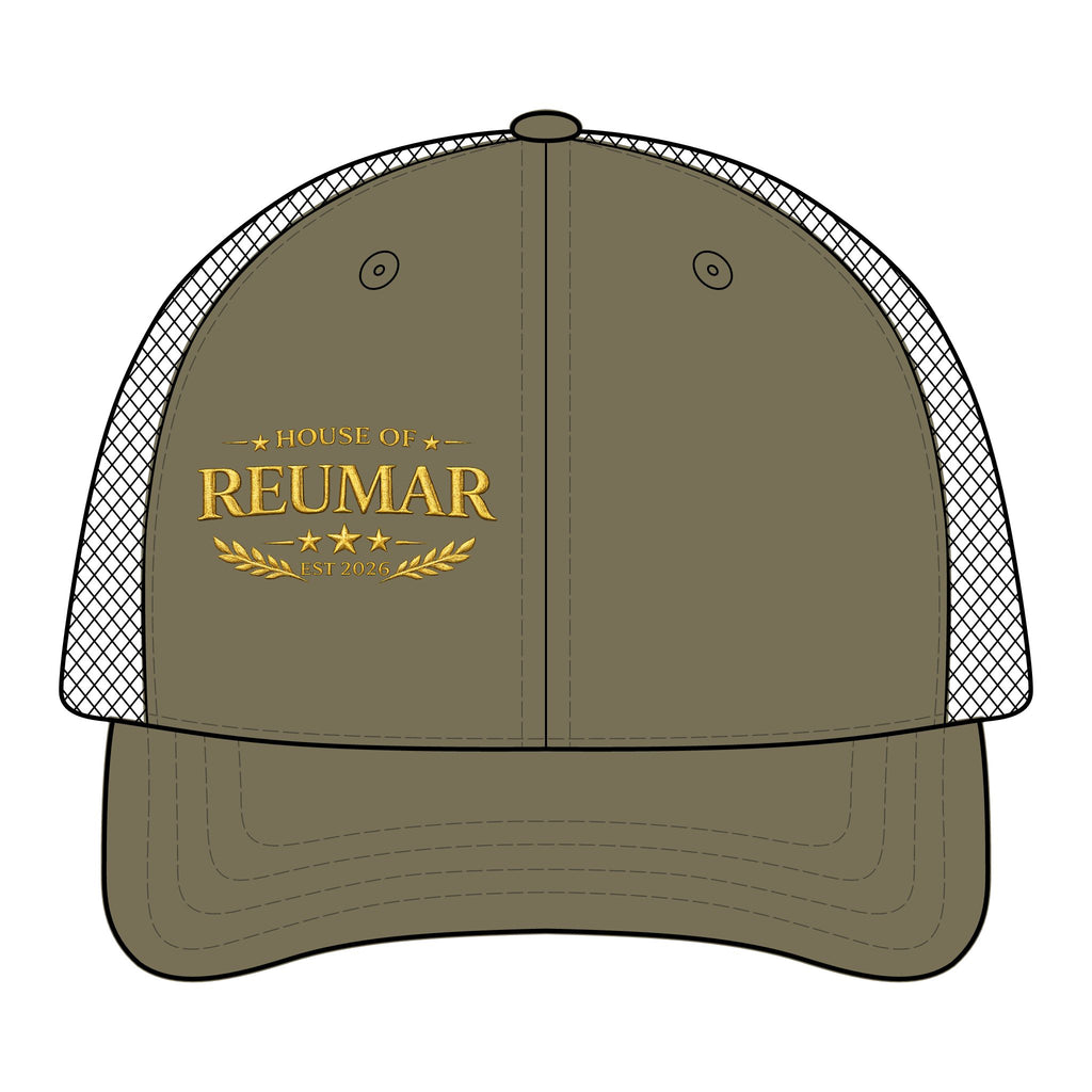 Trucker Hat — "House of Reumar" Embroidered Low Profile Mesh Cap