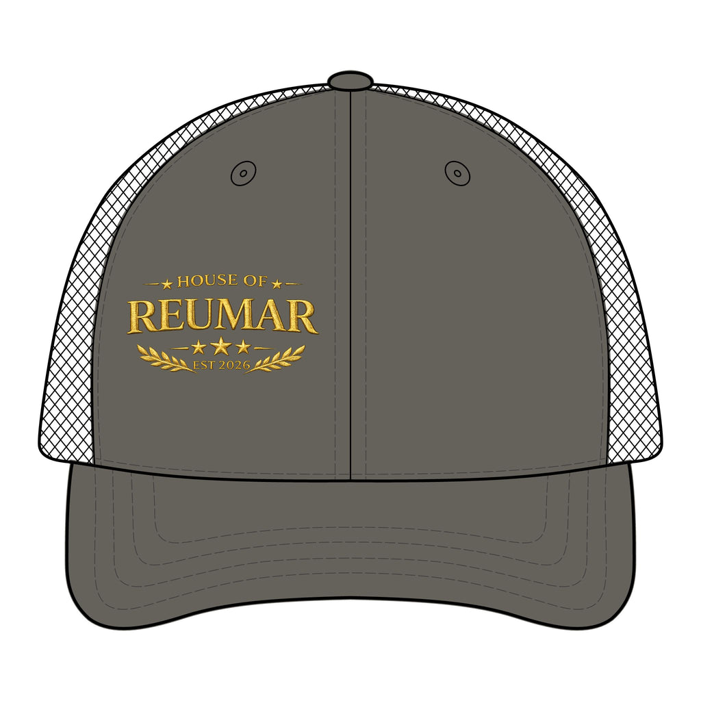 Trucker Hat — "House of Reumar" Embroidered Low Profile Mesh Cap