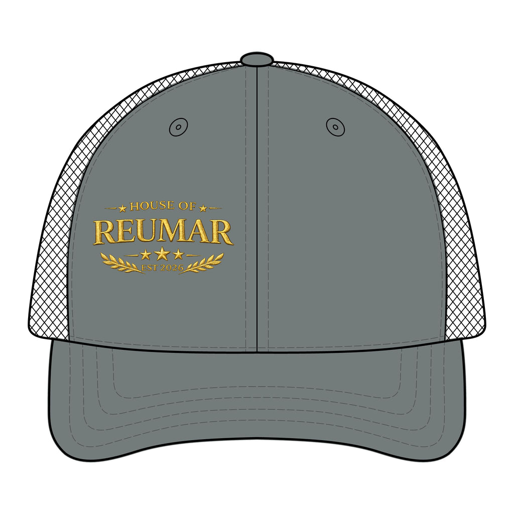 Trucker Hat — "House of Reumar" Embroidered Low Profile Mesh Cap