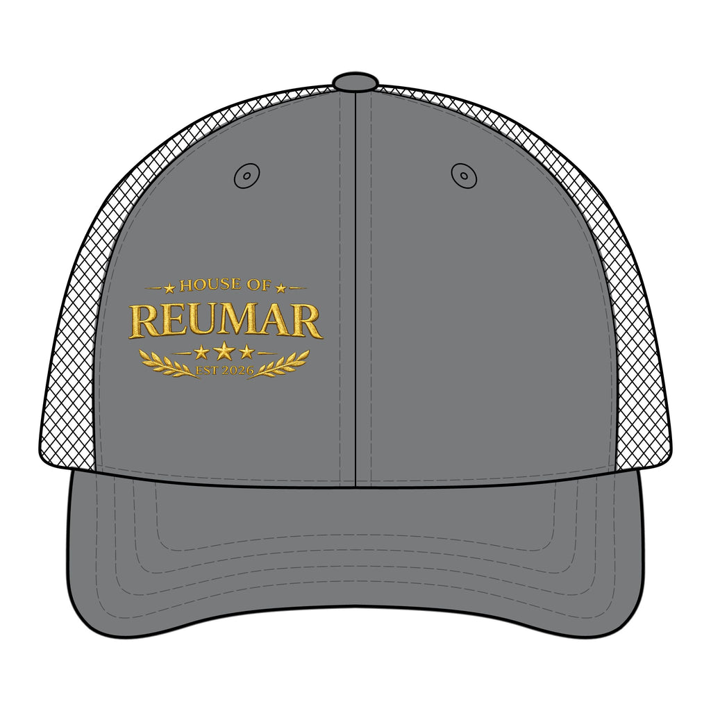 Trucker Hat — "House of Reumar" Embroidered Low Profile Mesh Cap