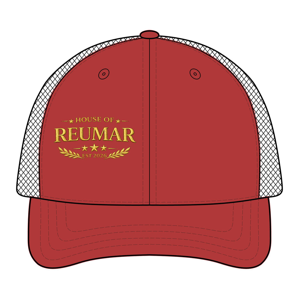 Trucker Hat — "House of Reumar" Embroidered Low Profile Mesh Cap
