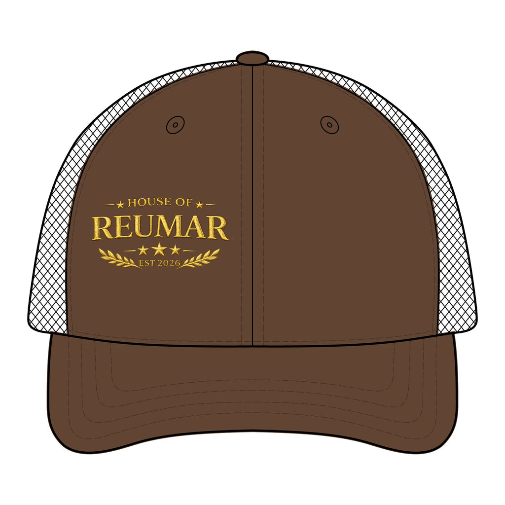 Trucker Hat — "House of Reumar" Embroidered Low Profile Mesh Cap