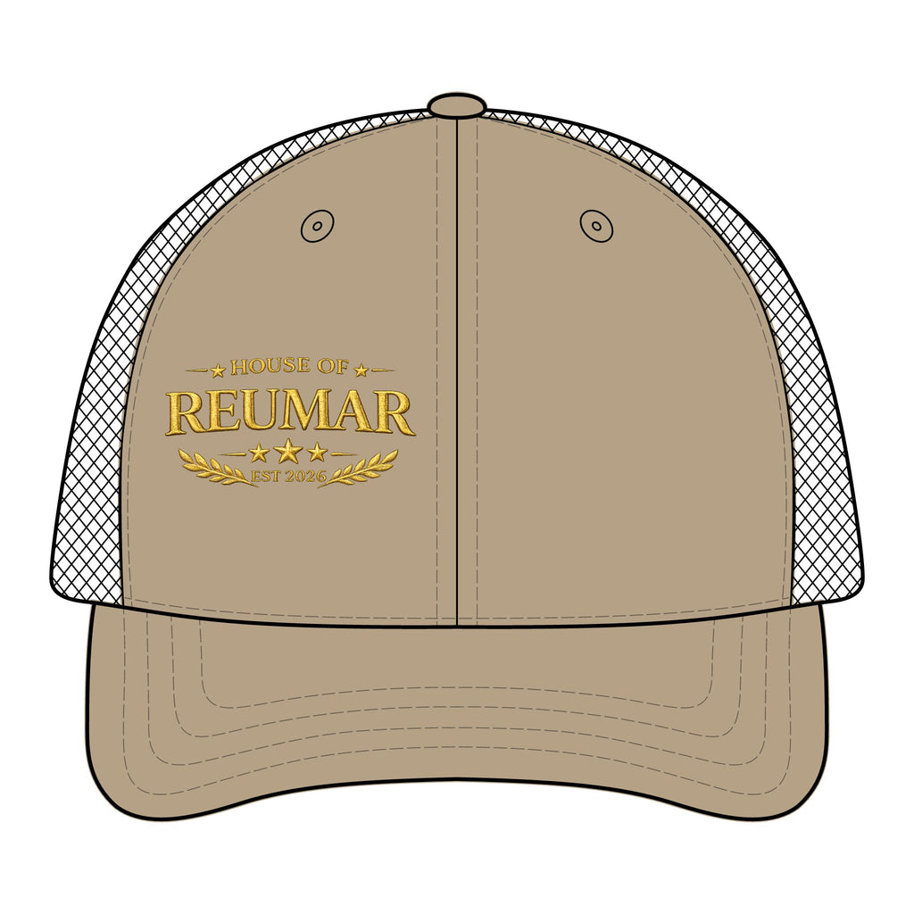 Trucker Hat — "House of Reumar" Embroidered Low Profile Mesh Cap