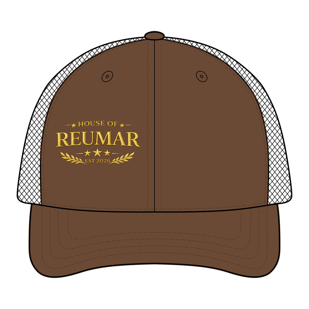 Trucker Hat — "House of Reumar" Embroidered Low Profile Mesh Cap