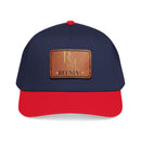 Leather Patch Baseball Cap - Monogram RM Reumay