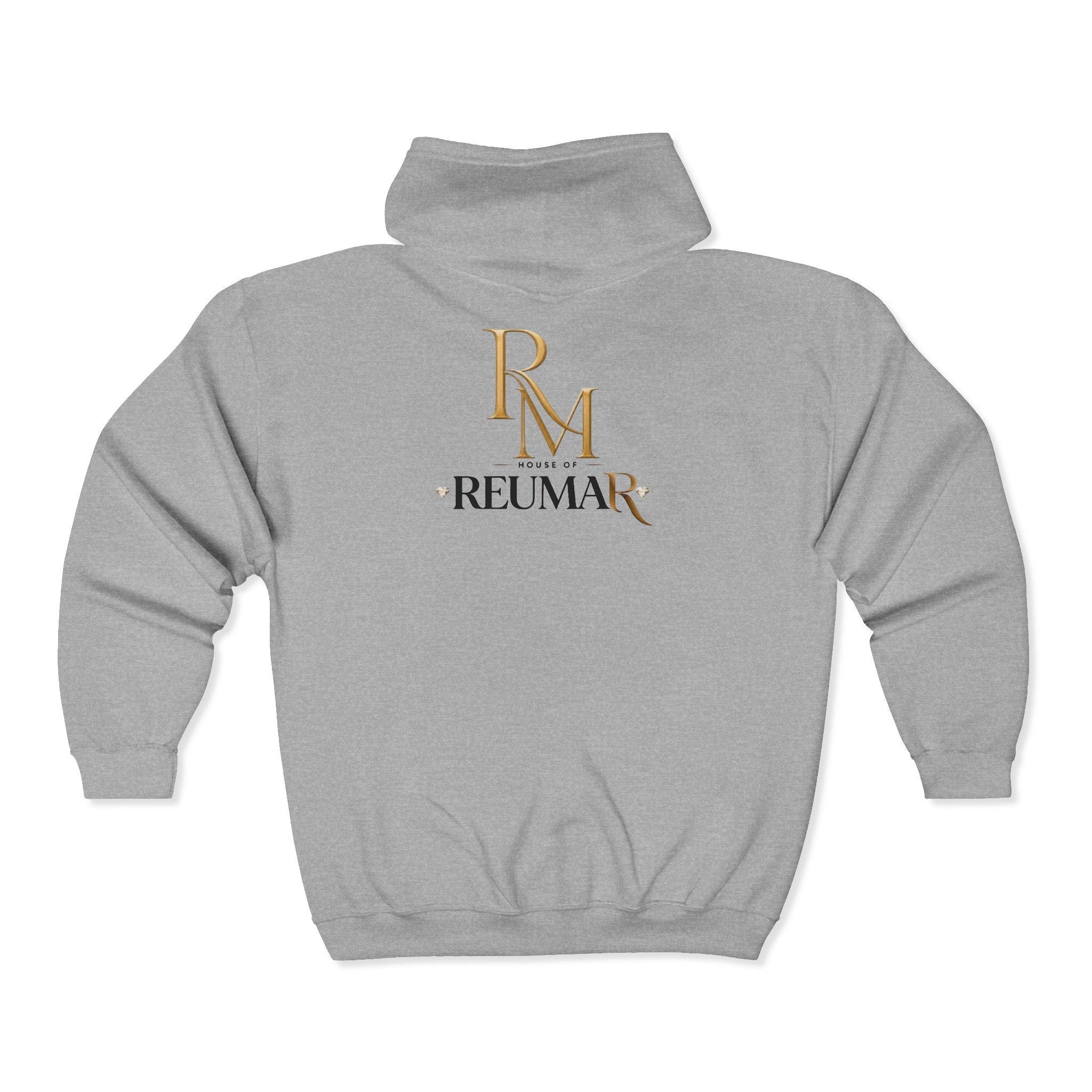 RM Reumar Gold Monogram Zip Hoodie