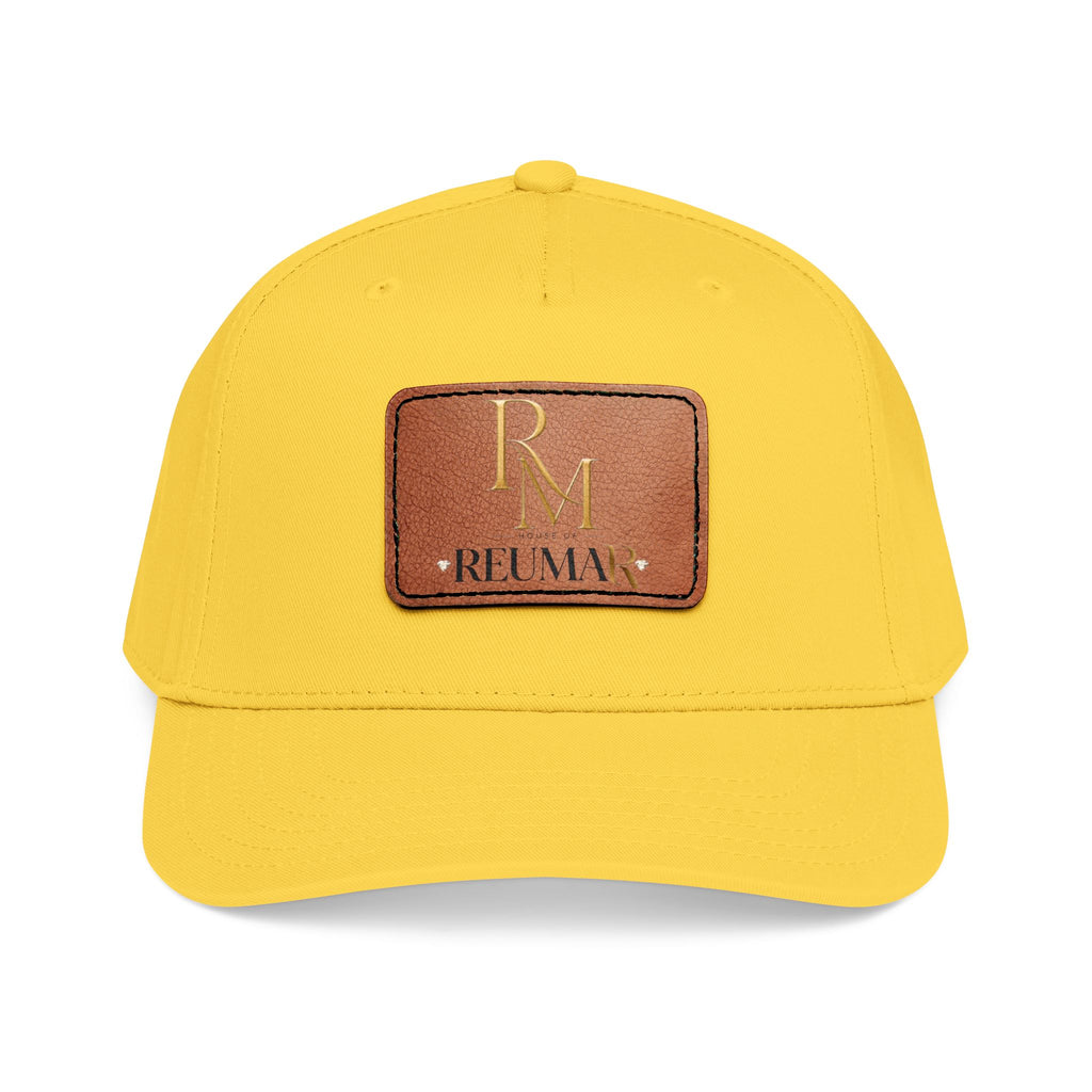 Leather Patch Baseball Cap - Monogram RM Reumay