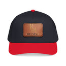Leather Patch Baseball Cap - Monogram RM Reumay