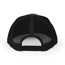 Reumar RM Embroidered Snapback Trucker Cap — Gold Logo Mesh Baseball Hat