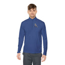 Quarter-Zip Pullover — Gold 'RM Reumar' Logo Embroidered Sweatshirt