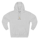 Minimalist Gold Monogram Hoodie — 'RM' Chest Logo Fleece Pullover