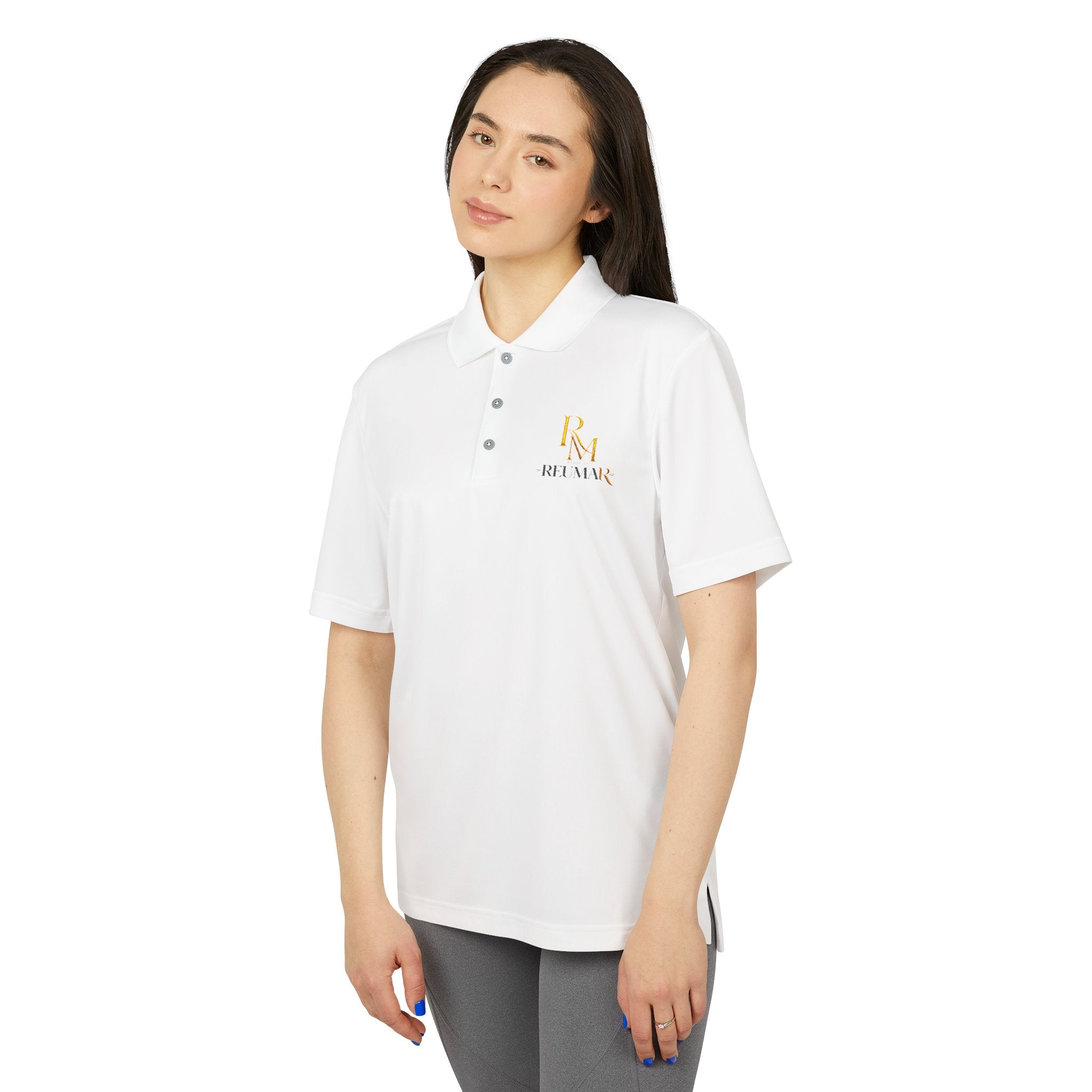 Performance Polo Shirt — RM Rose Mans Gold Logo
