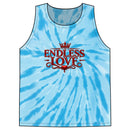 Tie-Dye Tank Top — "Endless Love" Graphic Spiral Vest