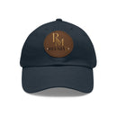 Leather Patch Dad Hat — Embossed RM REUMAN Logo Baseball Cap