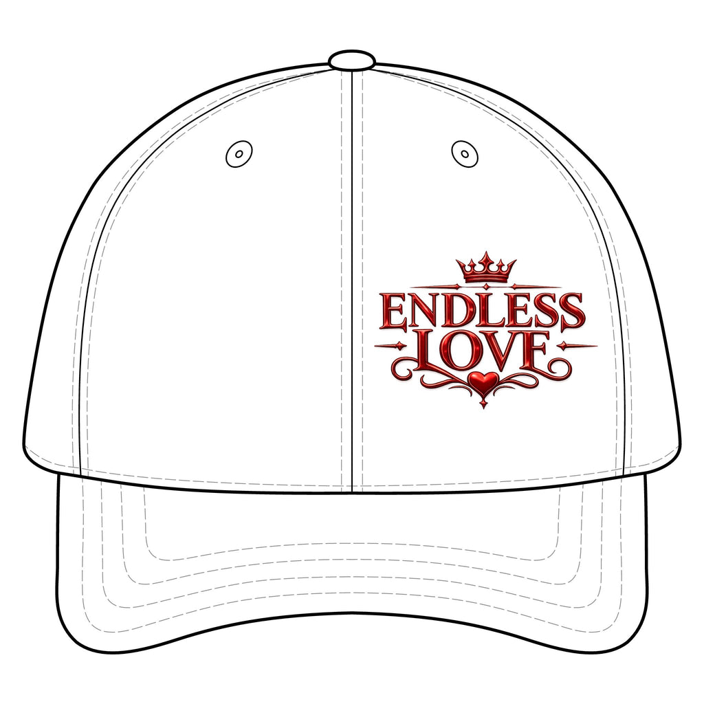 Endless Love Cap — Embroidered Romantic Twill Baseball Hat