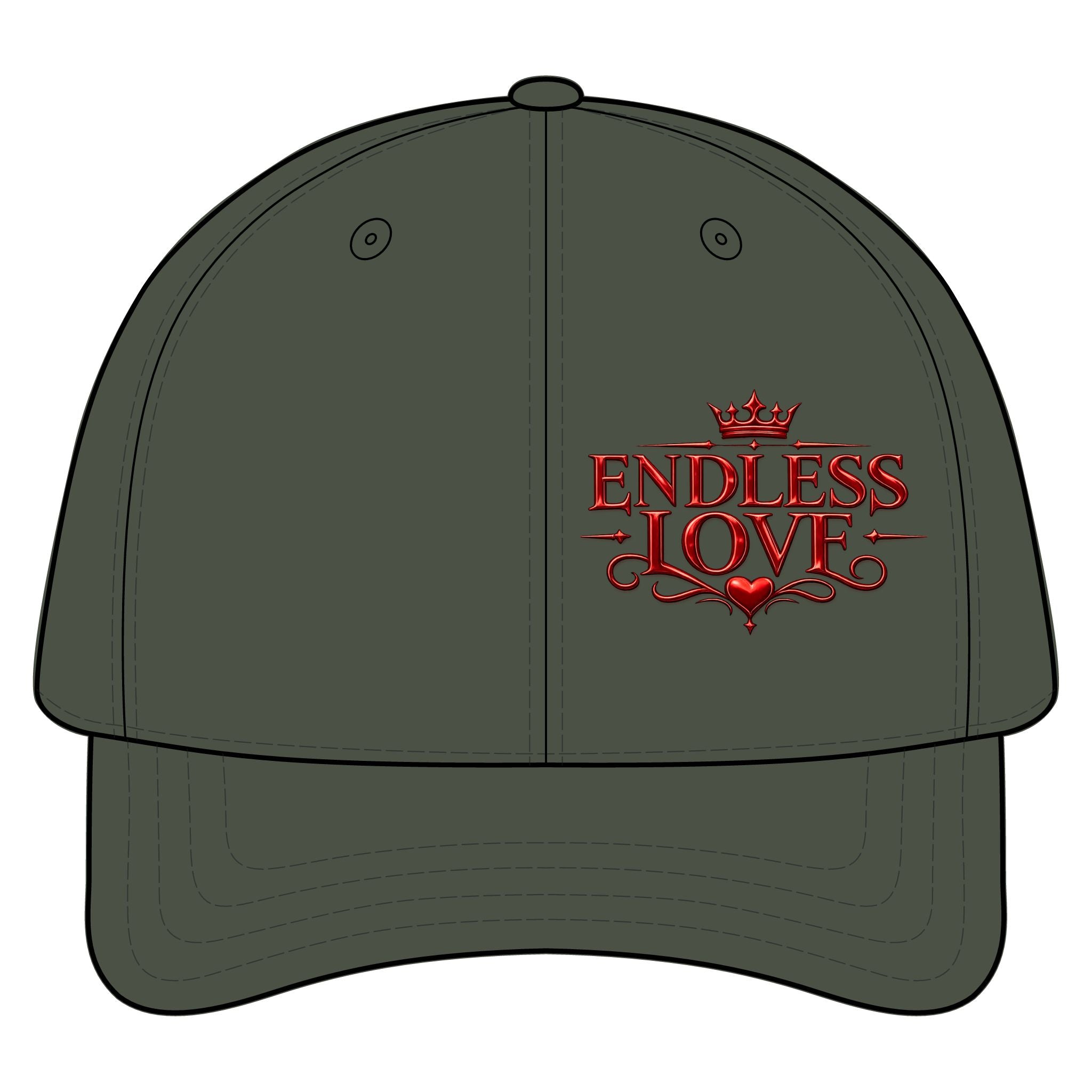 Endless Love Cap — Embroidered Romantic Twill Baseball Hat
