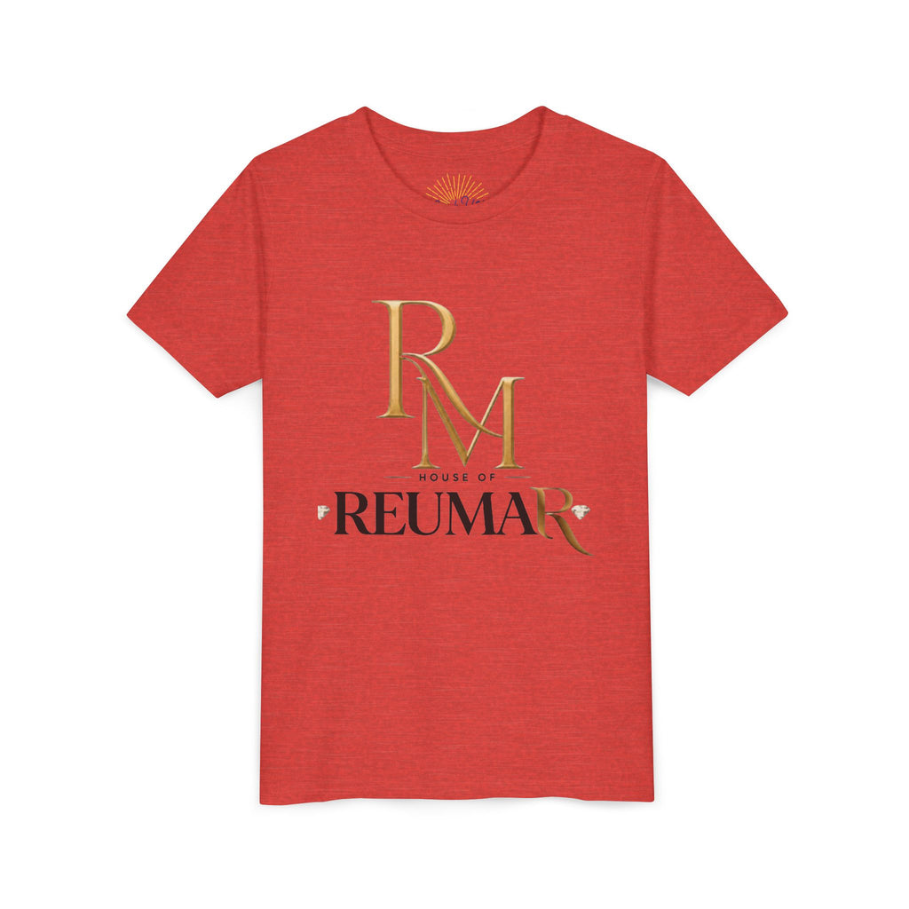 Youth Tee - Reumar Gold Monogram Front & 'art lover boutique' Back