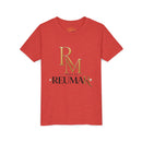 Youth Tee - Reumar Gold Monogram Front & 'art lover boutique' Back