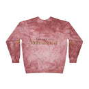 Refined Gold Tie-Dye Crewneck Sweatshirt — “REUMAR” / The Art of Refinement